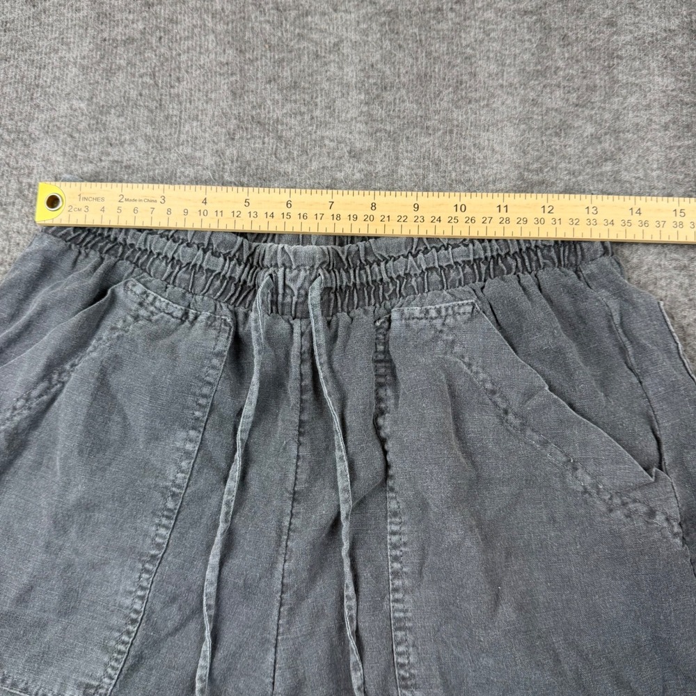 Universal Thread Shorts Womens Small Gray Linen Blend Drawstring Casual Cuffed - Picture 3 of 8